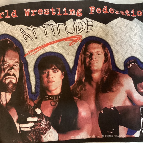 Vintage 1999 WWF Raw is War Attitude Pillow Case World Wrestling Federation - Picture 6 of 8